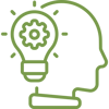 Icon of Head with Lightbulb