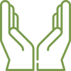 Icon of Two Hands Facing Up