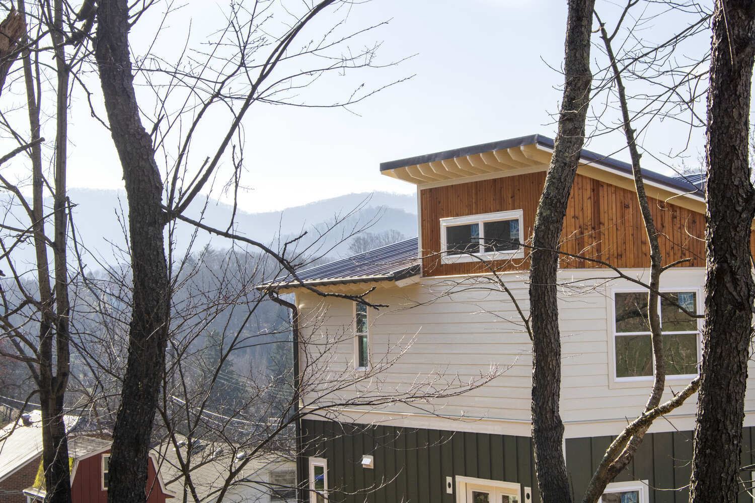 Custom Kaizen Homes project featuring modern mountain architecture in Waynesville, NC