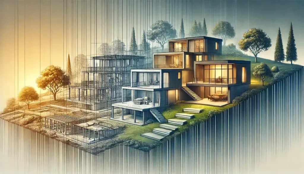 Transition of a Home Being Built