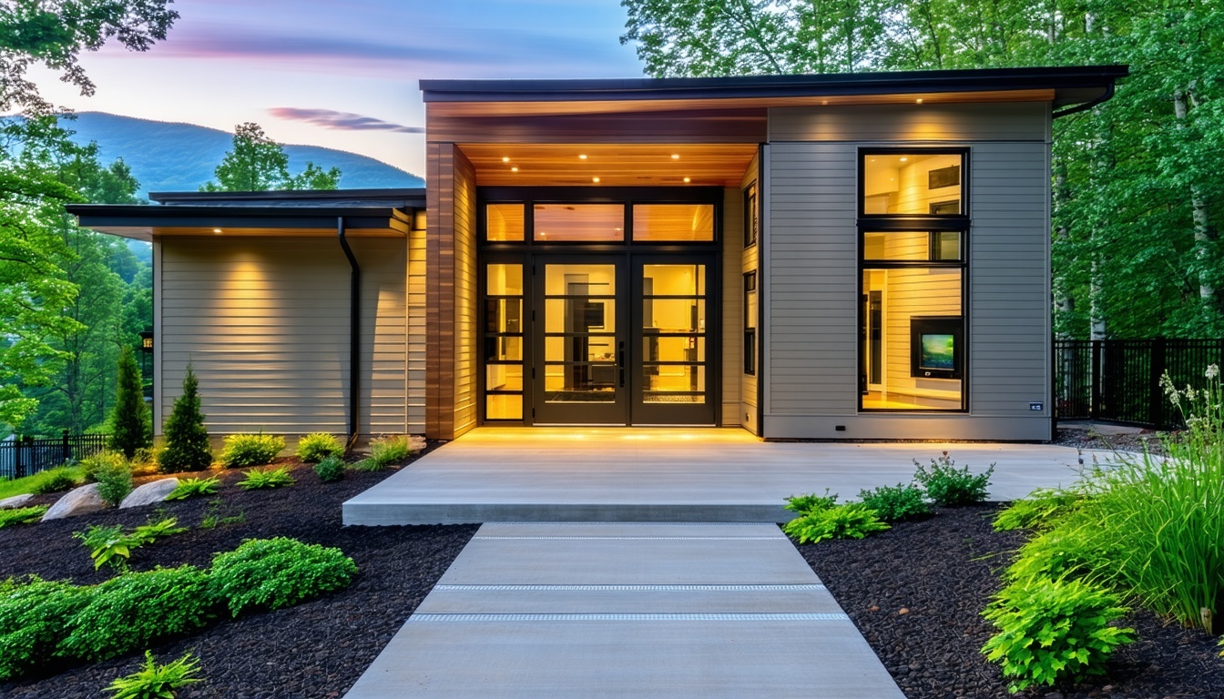 A modern, accessible home with wide doorways, a ra