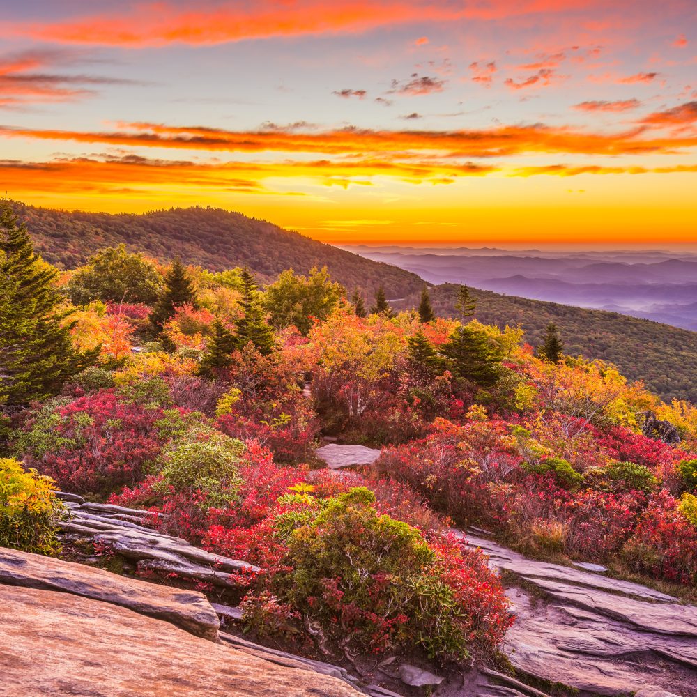 Autumn Dawn in the Blue Ridge Mountains